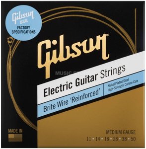 Струны для электрогитары GIBSON SEG-BWR11 Brite Wire Reinforced 11-50 Medium