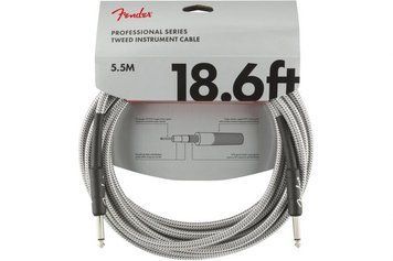 Кабель інструментальний Fender Cable Professional Series 18.6' White Tweed