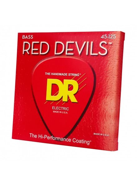 Струни для бас-гітари DR Strings Red Devils Bass - Medium - 5-String (45-125)