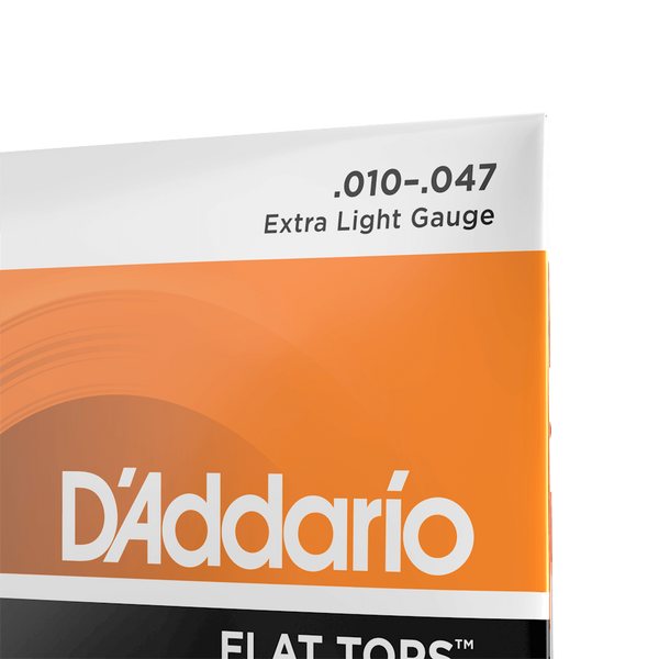 Струны для акустической гитары D'ADDARIO EFT15 Flat Tops Phosphor Bronze Extra Light (10-47)