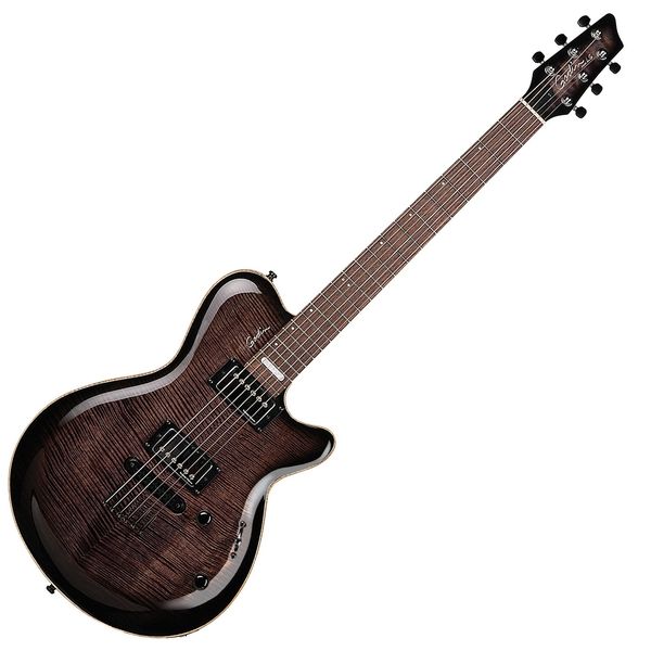 Електрогітара Godin 021185 - LG Signature Trans Black Flame AA (Made in Canada)