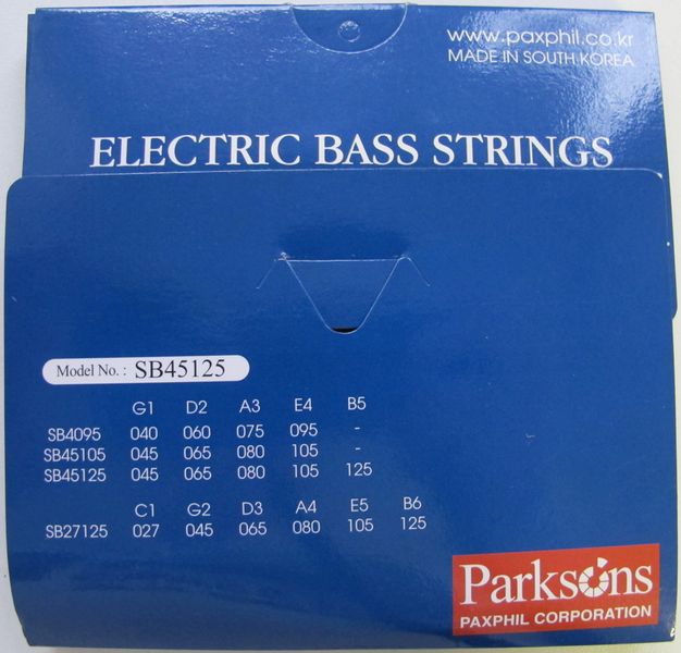 Струны для бас-гитары PARKSONS SB45125 Electric Bass (45-125)
