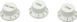 Набір ручок для потенціометрів DIMARZIO DM2111W Strat Knobs Set (White) - фото 2