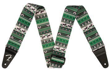 Гітарний ремінь Fender Strap 2" Ugly Xmas Sweater Green