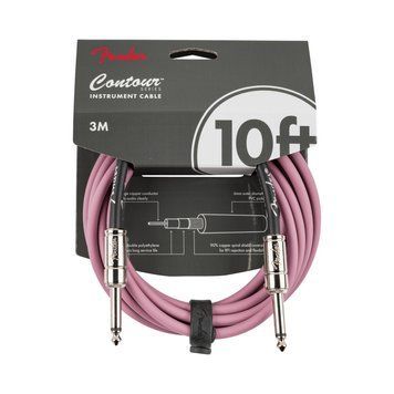 Кабель коммутационный Fender Cable Contour Series Instrument Cable 10' Burgundy Mist