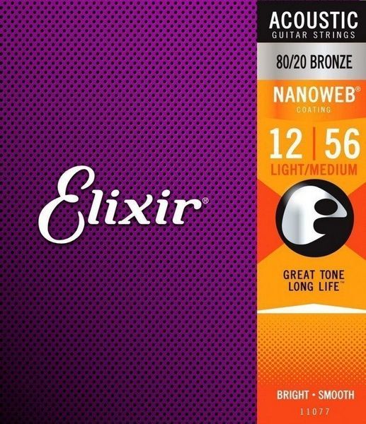 Набір струн для акустичної гітари Elixir AC NW LM