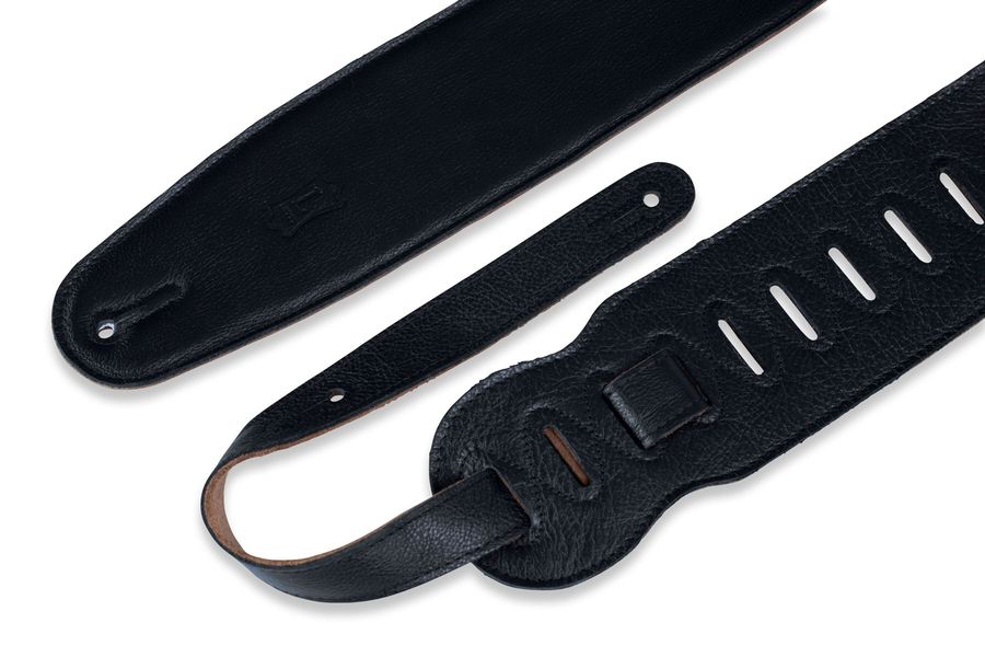 Гітарний ремінь Levy's M4GF-BLK Classics Series Padded Garment Leather Bass Strap (Black)