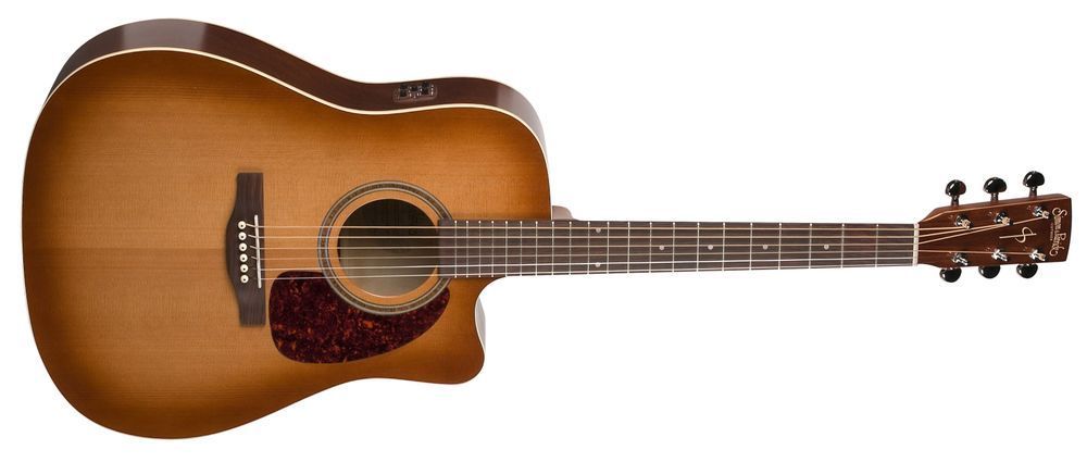 Акустическая гитара Simon&Patrick 033775 - CW GT Vintage Burst Cedar EQ with Bag (Made in Canada)