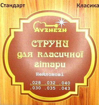 Струни для класичної гітари AVZHEZH ACCN2843