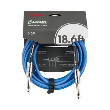 Кабель коммутационный Fender Cable Contour Series 18.6' Lake Placid Blue