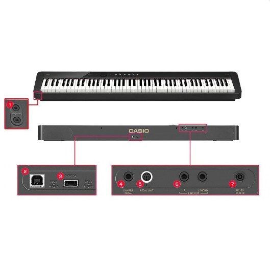 Цифрове піаніно Casio PX-S1100RDC