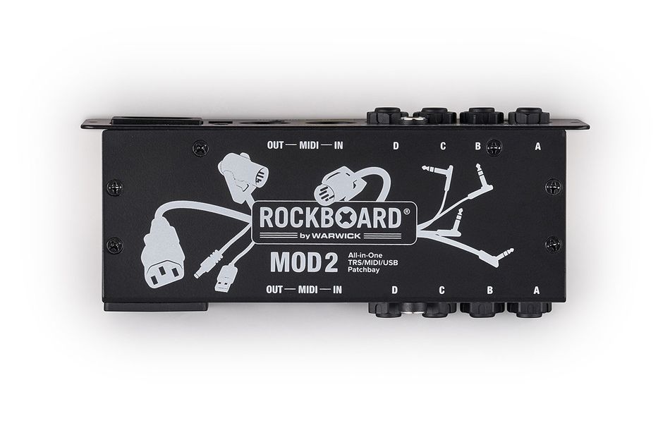 Панель для педалборда ROCKBOARD MOD 2 V2 All-in-One TRS, Midi & USB Patchbay