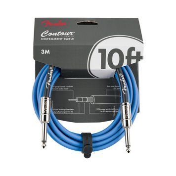 Кабель коммутационный FENDER CABLE CONTOUR SERIES 10' LAKE PLACID BLUE