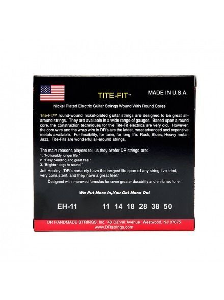 Струни для електрогітари DR Strings Tite-Fit Electric - Heavy (11-50)