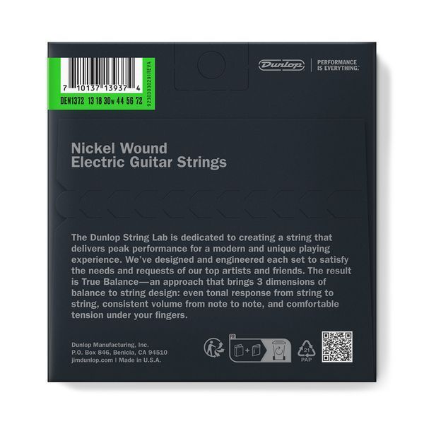 Струны для гитары DUNLOP DEN1372 NICKEL WOUND ELECTRIC BARITONE GUITAR STRINGS (13-72)