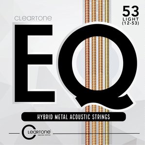 Струны для акустической гитары CLEARTONE 7812 EQ Hybrid Metal Acoustic Light 12-53