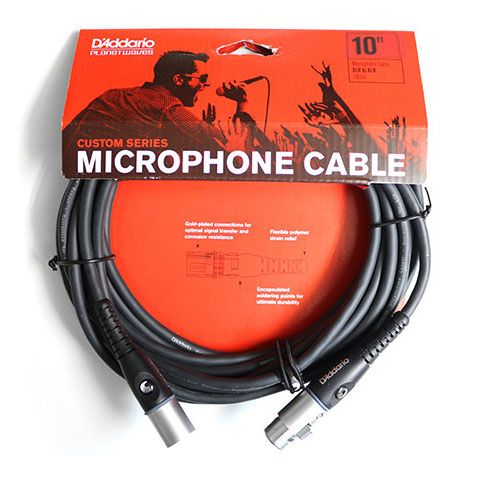 Кабель D'ADDARIO PW-M-10 Custom Series Microphone Cable (3m)
