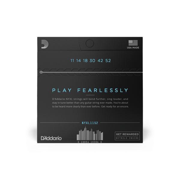 Струни для електрогітари D'ADDARIO NYXL1152 Medium Top / Heavy Bottom (11-52)