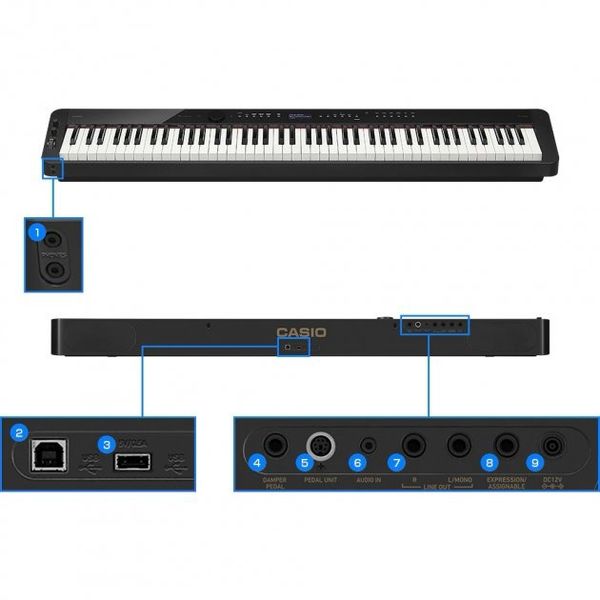 Цифровое пианино Casio PX-S3100BKC