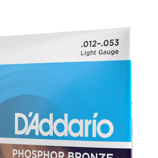 Струни для акустичної гітари D'ADDARIO EJ16 Phosphor Bronze Regular Light (12-53)