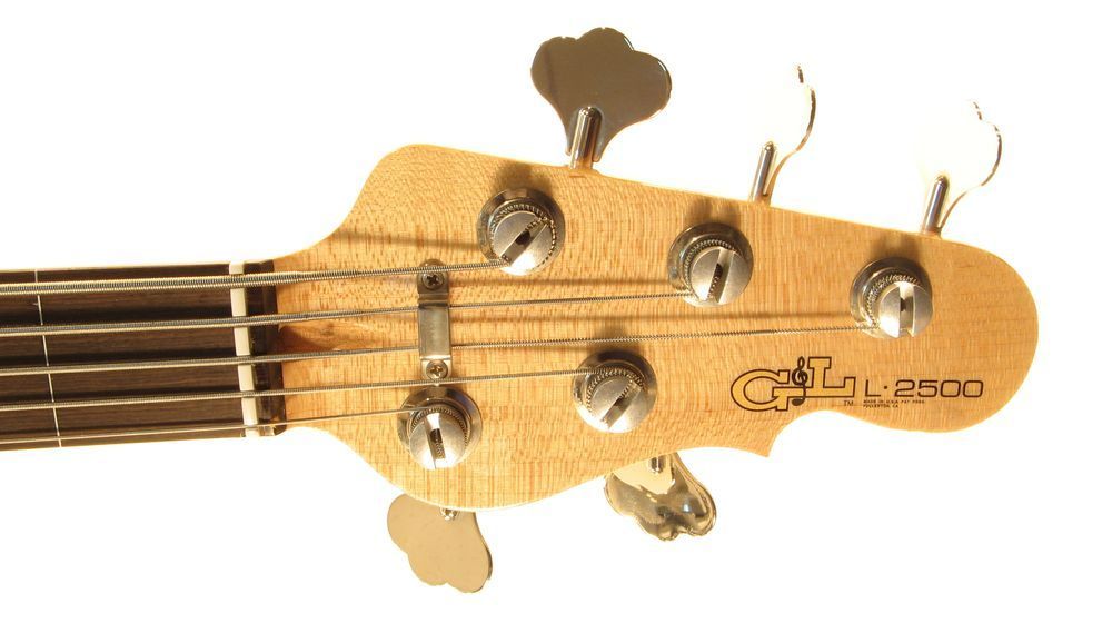 Бас-гітара G&L L2500 Five Strings (Emerald Blue, ebony, fretless) №CLF48200. Made in USA