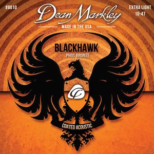 Струни для акустичної гітари DEAN MARKLEY 8010 Blackhawk Acoustic Phos XL (10-47)