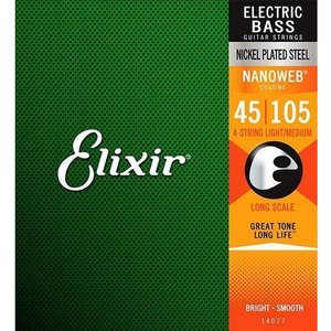 Набор струн для бас-гитары Elixir 4S NW LM XL