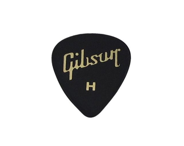 Набор медиаторов Gibson APRGG-73H 1 2 Gross Black Wedge Style Heavy
