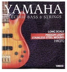 Струни для бас-гітари YAMAHA H4070 Stainless Steel Medium Light 6-String (32-126)