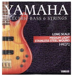 Струни для бас-гітари YAMAHA H4070 Stainless Steel Medium Light 6-String (32-126)