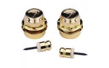 Стреплоки для гітари Fender Strap Locks Gold Pair FSLG1
