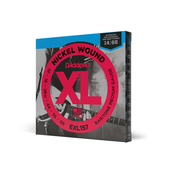 Струни для електрогітари D'ADDARIO EXL157 XL Nickel Wound Baritone Medium (14-68)