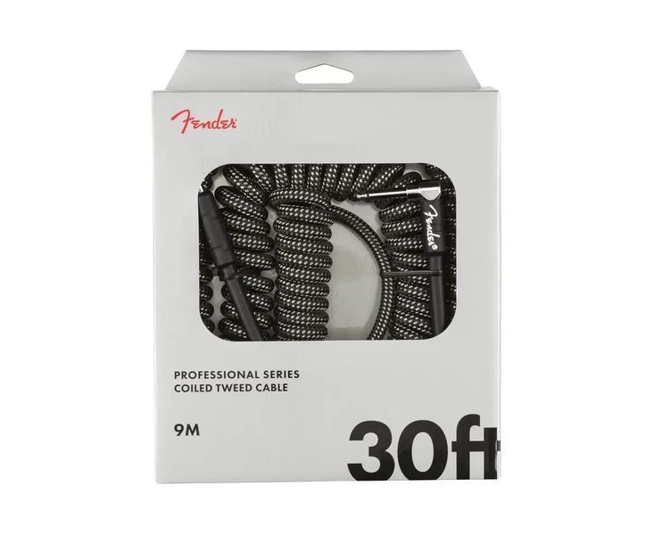 Кабель инструментальный Fender Cable Professional Coil 30" Gray Tweed