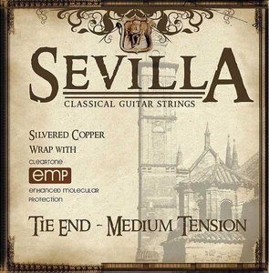 Струни для класичної гітари CLEARTONE 8440 Sevilla Tie End Medium Tension