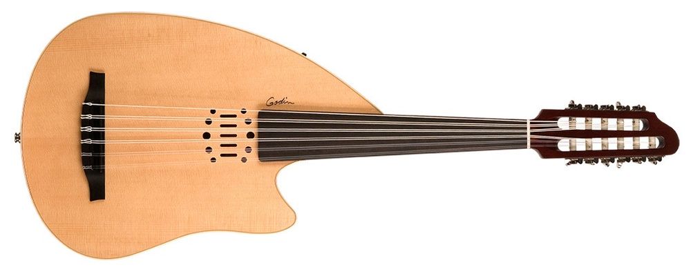 Электроакустический Уд GODIN 035014 - Multi Oud Ambiance Nylon Natural HG with case (Made in Canada)