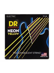 Струни для електрогітари DR Strings Neon Yellow Electric - Medium (10-46)