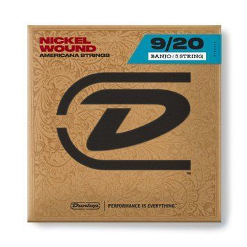 Струни для банджо Dunlop DJN0920 Nickel Wound Tenor Banjo Strings 09-20 | 5 String