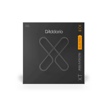 Струни для електрогітари D'ADDARIO XTE1059 XT Electric Nickel Plated Steel 7-String Regular Light (10-59)