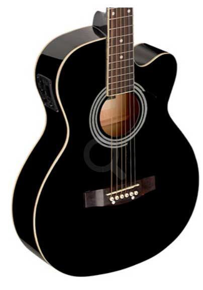 Электроакустическая гитара STAGG G SA20ACE BLK