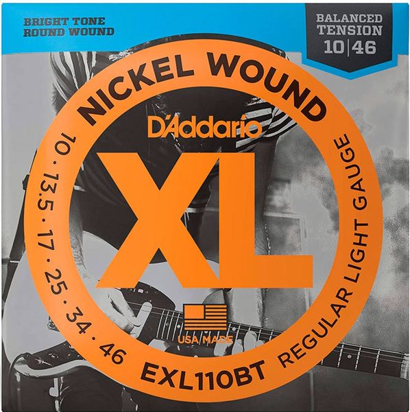 Струны для электрогитары D'ADDARIO EXL110BT XL Nickel Wound Balanced Tension Regular Light (10-46)