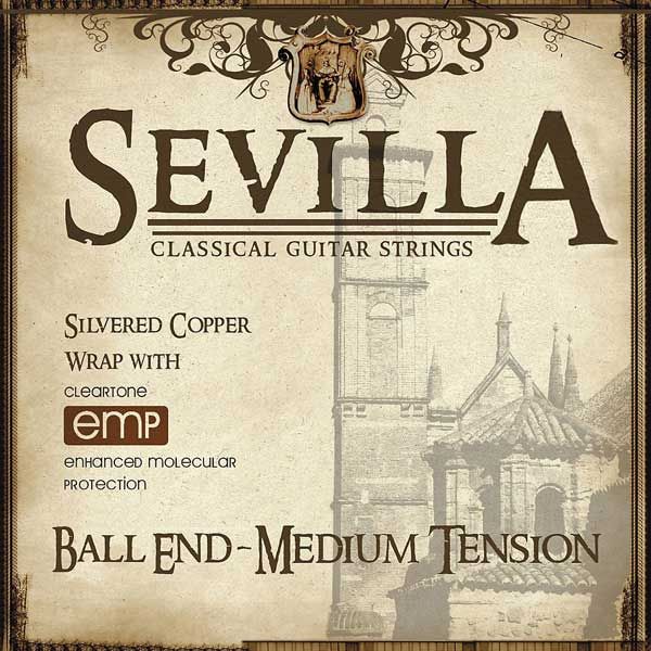 Струны для классической  гитары CLEARTONE 8442 Sevilla Ball End Medium Tension