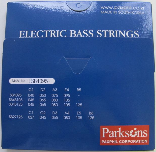 Струни для бас-гітари PARKSONS SB4095 Electric Bass Strings (40-95)