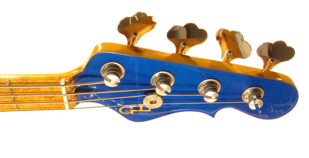 Бас-гітара G&L SB2 FOUR STRINGS (Electric Blue, maple, mirror) №CLF51087. Made in USA