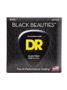 Струни для бас-гітари DR Strings Black Beauties Bass - Medium (45-105)