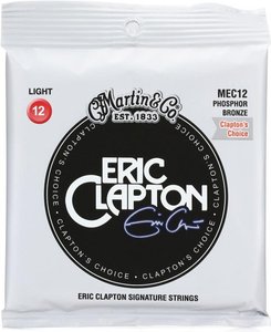 Струни для акустичної гітари MARTIN MEC12 Clapton's Choice Phosphor Bronze Light (12-54)