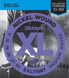 Струны для электрогитары D'ADDARIO EXL115BT XL Nickel Wound Balanced Tension Medium (11-50)