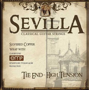 Струни для класичної гітари CLEARTONE 8450 Sevilla Tie End High Tension