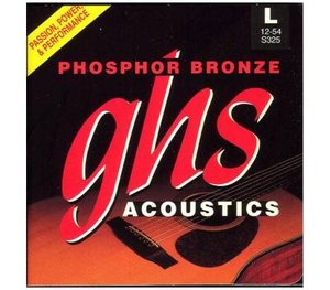 Струны для акустической гитары GHS Strings Phosphor Bronze S325