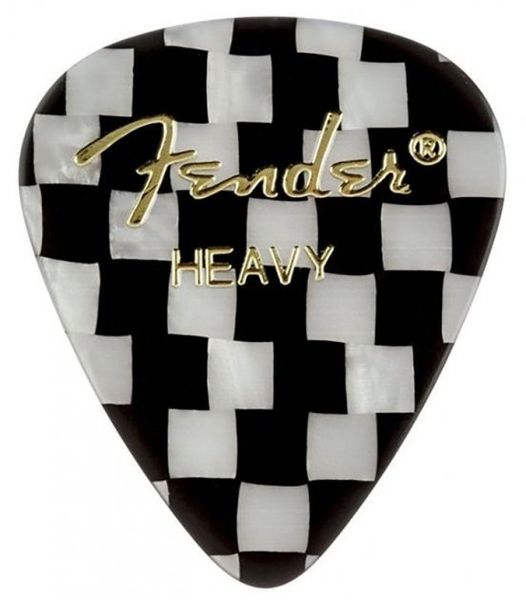 Медіатор Fender 351 Shape Premium Picks Checker Heavy