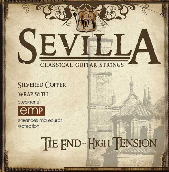 Струны для классической гитары CLEARTONE 8450 Sevilla Tie End High Tension